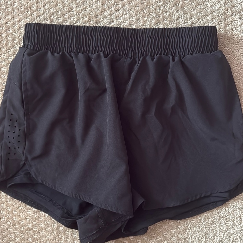 Black athletic shorts